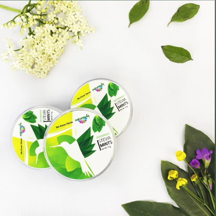 Mentas con Estevia y hierbabuena